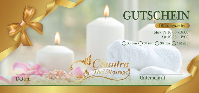 Massage Gutschein